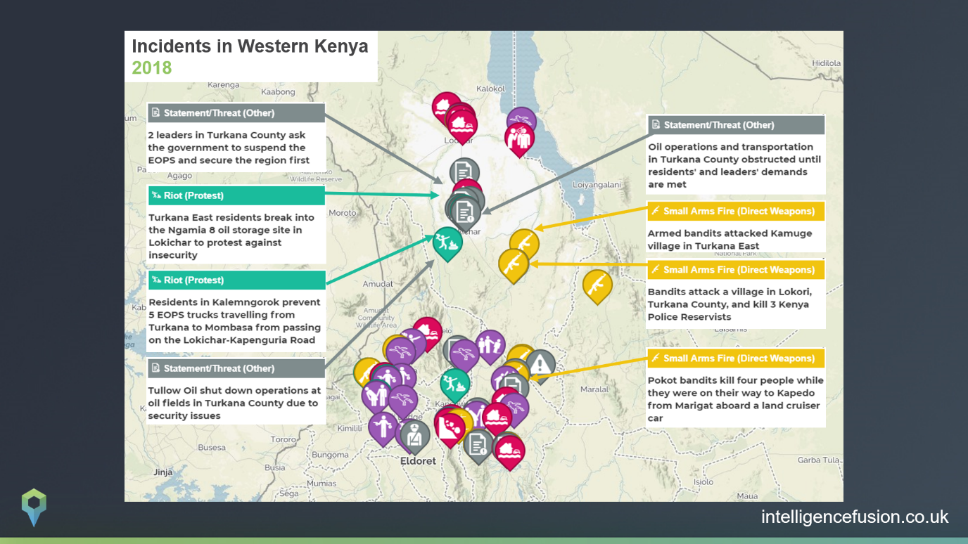 2018 Security Incidents in Western Kenya